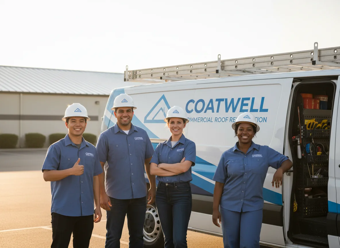 Commercial roof coating company in Canute, OK